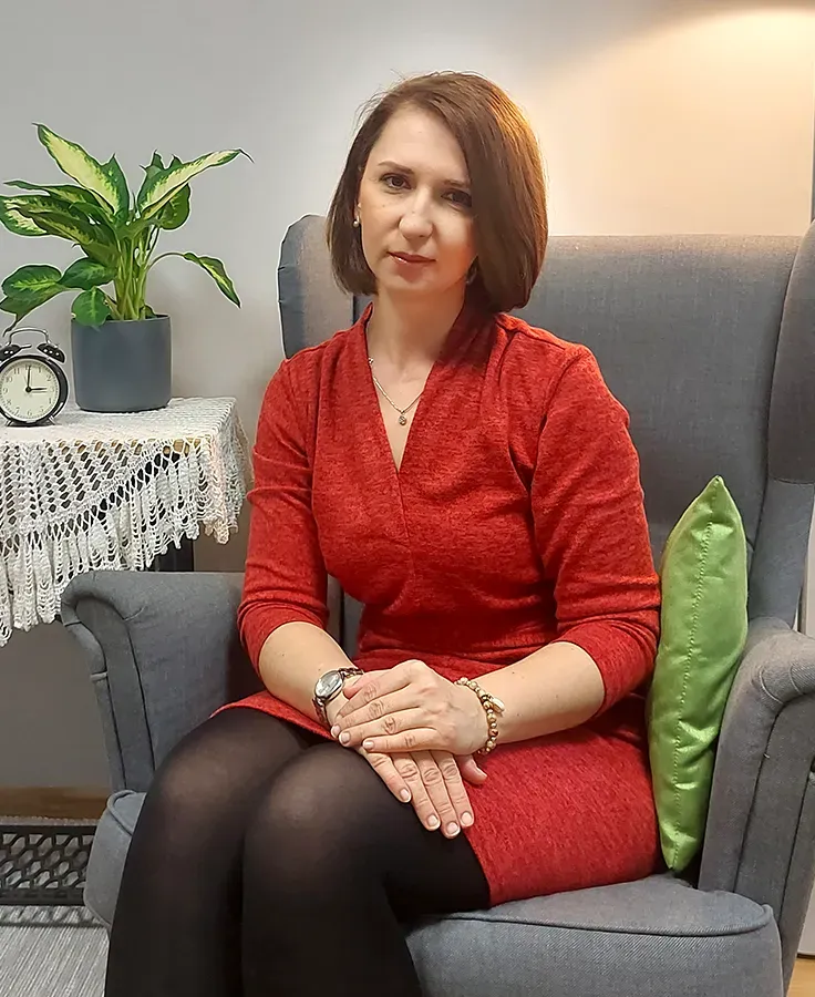 Joanna Walczak psychoterapeuta w gabinecie Centrum ASTA